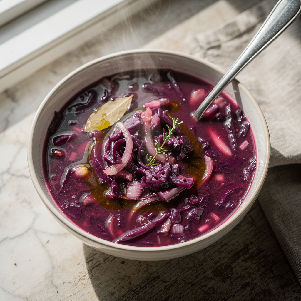 Hearty Purple Cabbage Soup