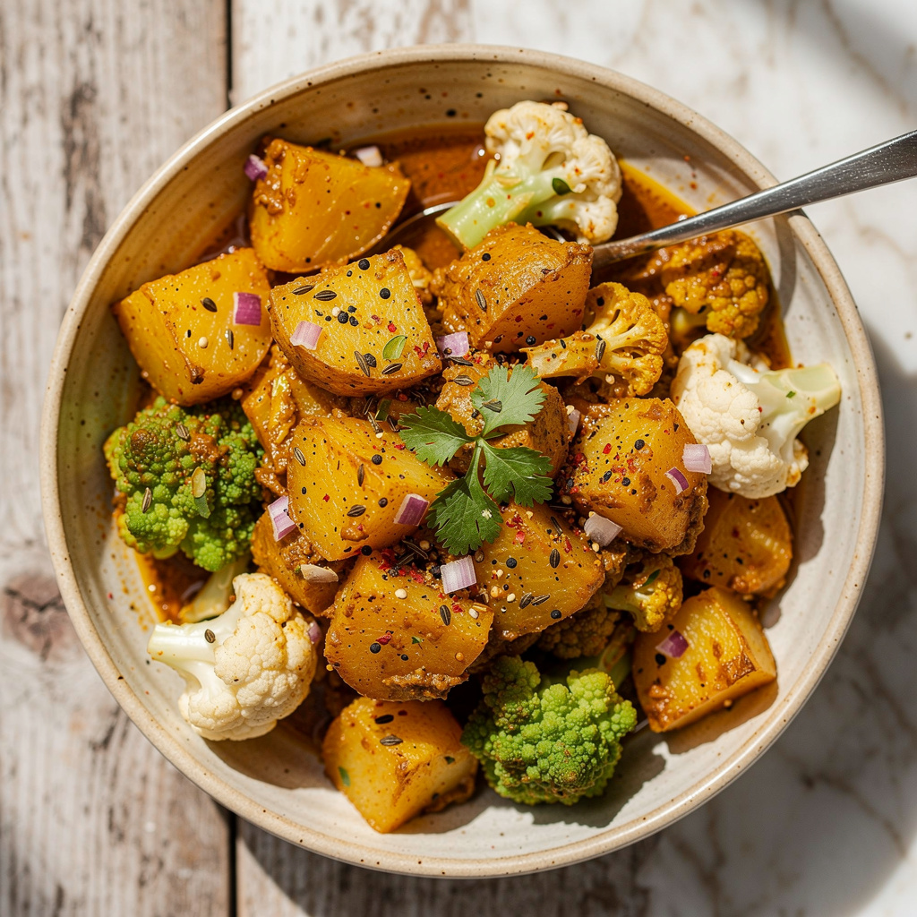 Stovetop Aloo Gobi (Potato & Cauliflower Curry)