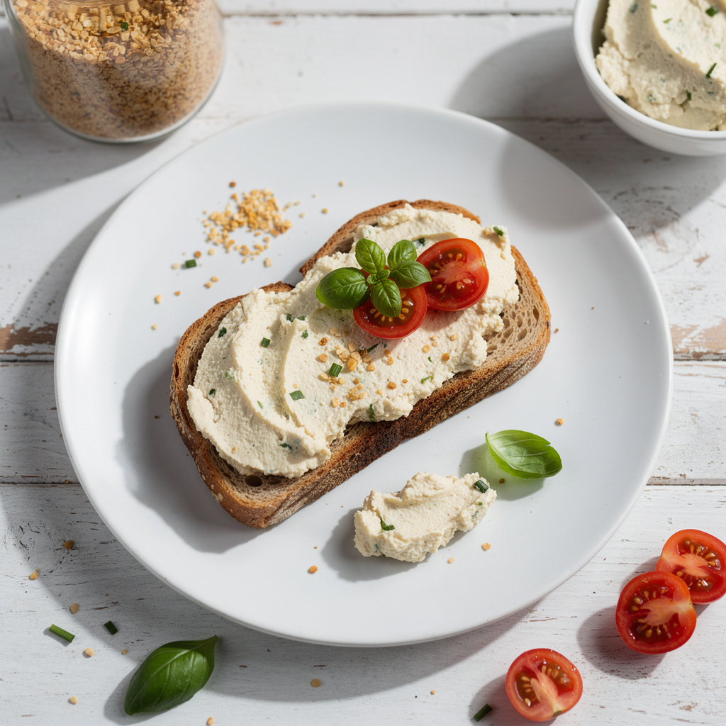 Chive & Onion Whipped Tofu Toast