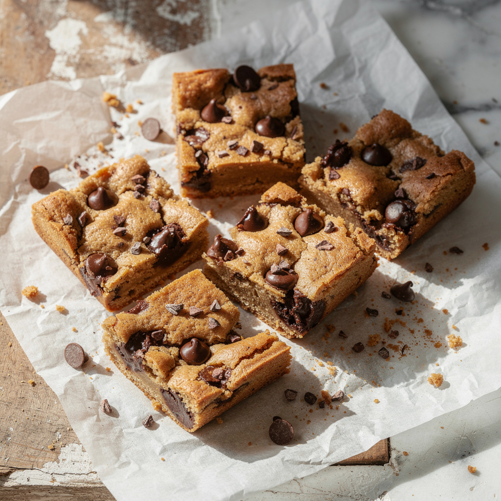 Chocolate Chip Cookie Dough Bars