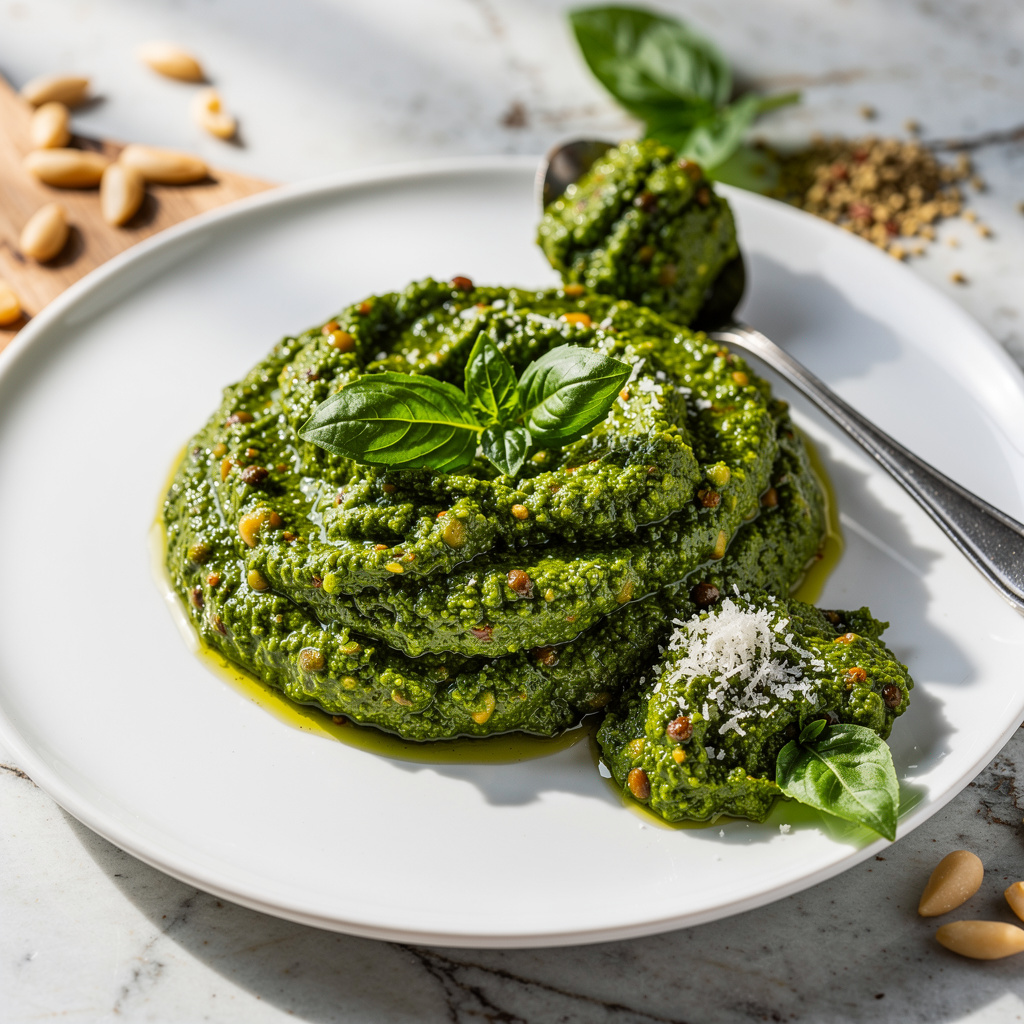 Fenugreek Basil Pesto