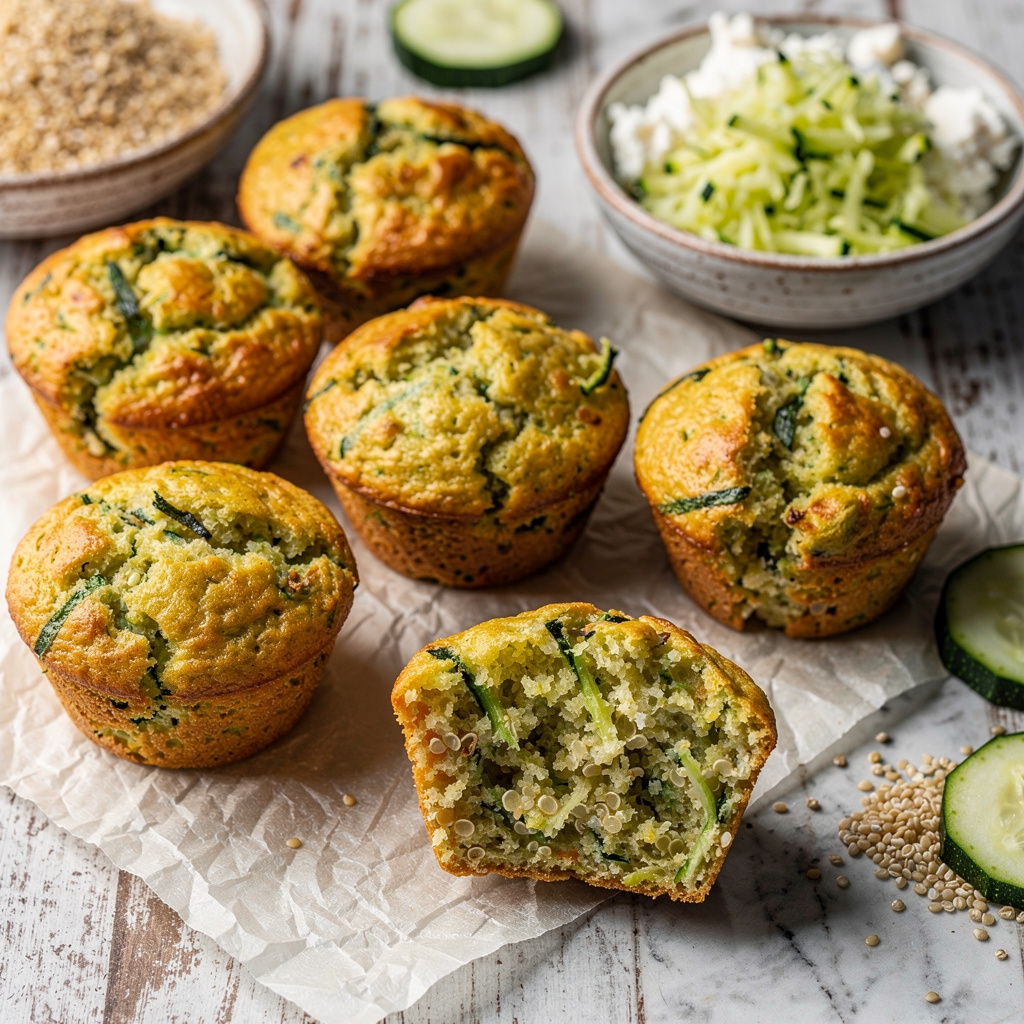 Quinoa Zucchini Frittata Muffins