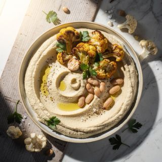Roasted Cauliflower Hummus