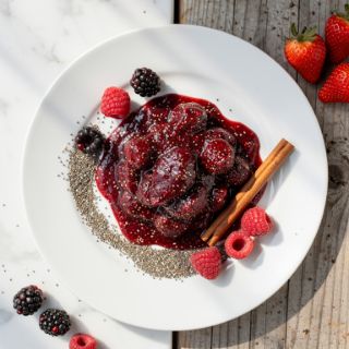 Blackberry, Raspberry, and Strawberry Jam Recipe with Chia Seeds
