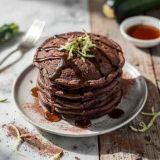 Chocolate Zucchini Pancakes