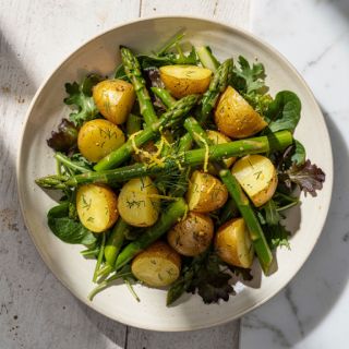 Warm Potato Asparagus Salad