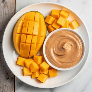 Mango with Almond Butter