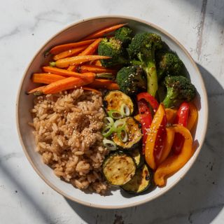 Miso Roasted Veggie Rice Bowl