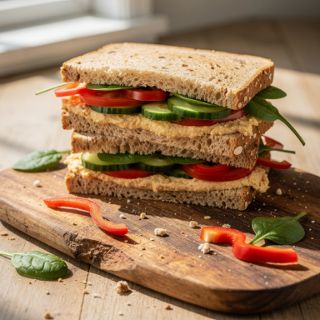 Hummus Veggie Sandwich