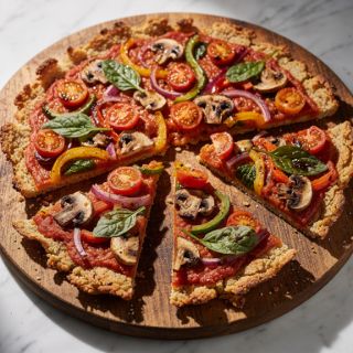 Vegan Cauliflower Crust Pizza